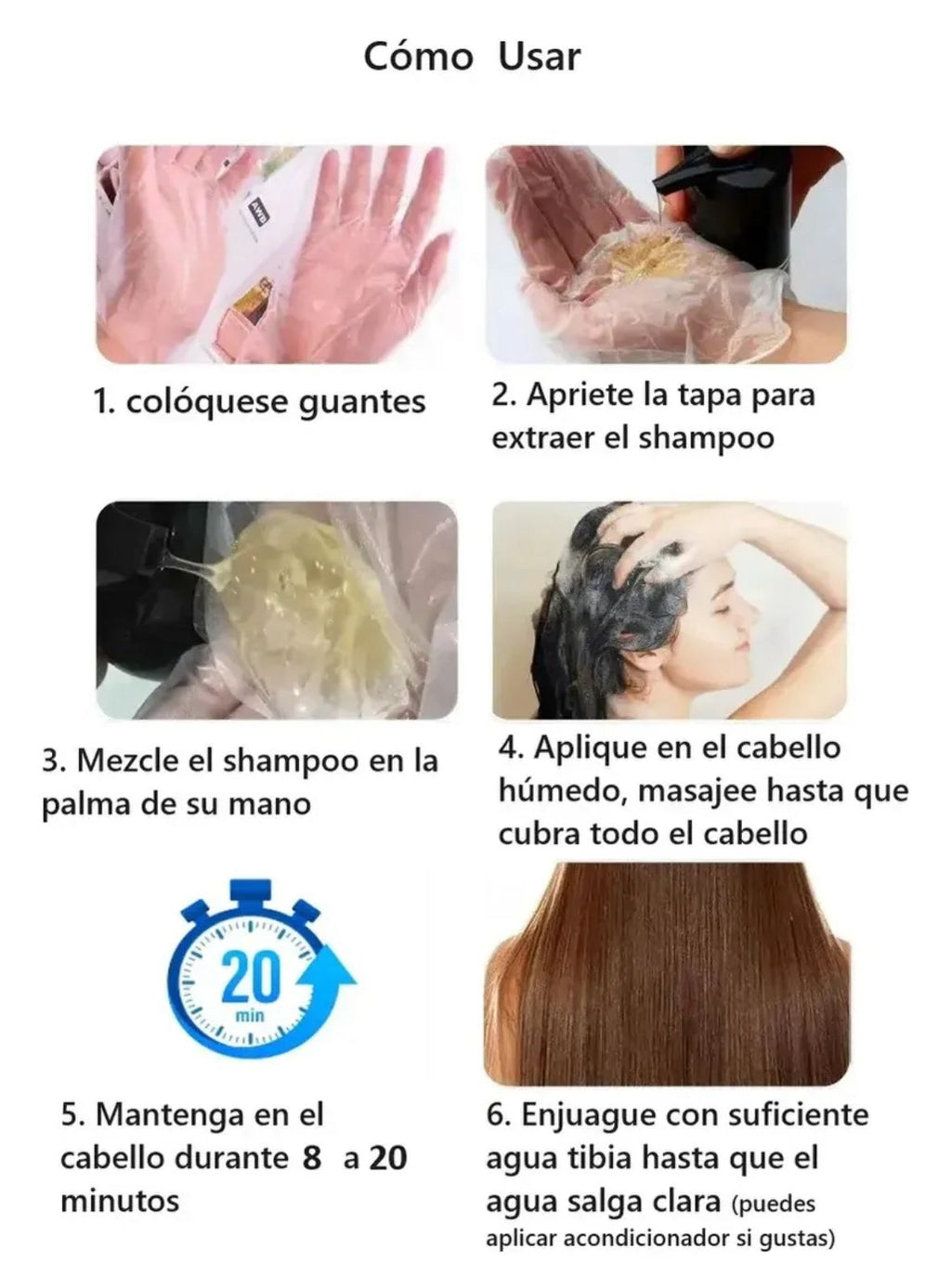 Shampoo Cubre Cana Tinturador Colo Negro