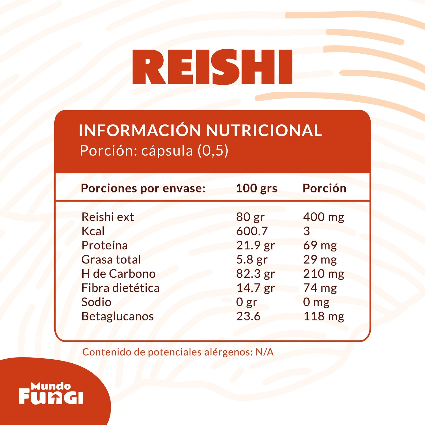 Reishi ultra concentrado en capsula
