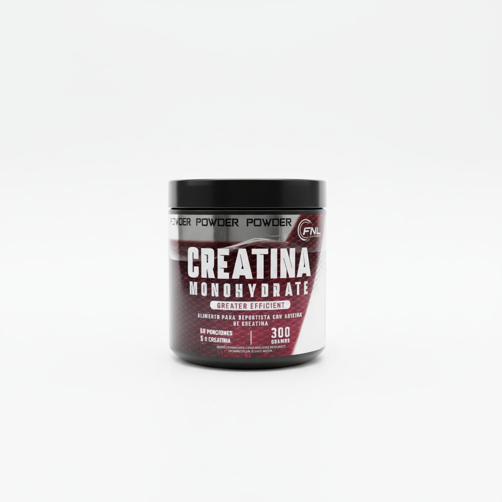 Creatina Monohydrate con fondo blanco