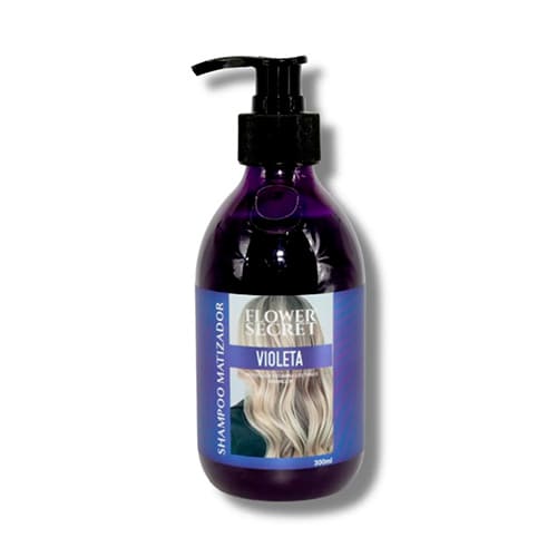 Shampoo Matizador Violeta 300ml -FLOWER SECRET